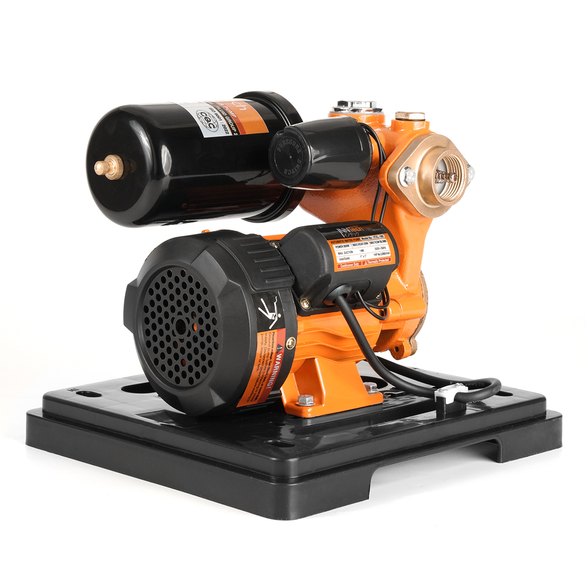 ปั๊มน้ำอัตโนมัติ INNTECH รุ่น ITXL-180 XL SERIES 850W ฝาครอบสีส้ม_4